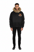 Sun Fade Boxy Detachable Fur Hoodie/R.B.Angel Design